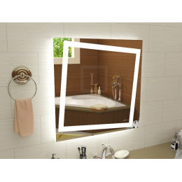 Зеркало с подсветкой в ванну Торино 40x40 см